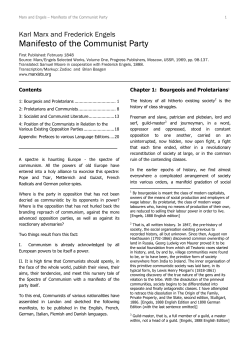 Manifesto of the Communist Party - CPGB-ML