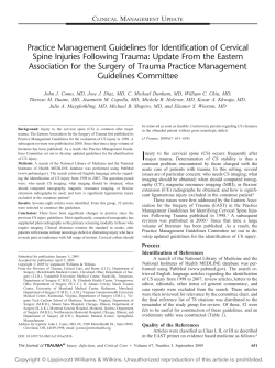 Practice Management Guidelines for Identification