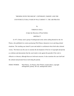 messing with the mouse: copyright, parody and