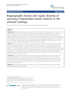 Biogeographic history and cryptic diversity of saxicolous