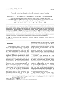 Acoustic emission characteristics of rock under impact loading