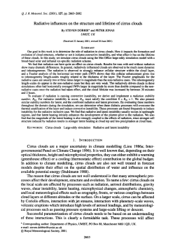 Radiative influences on the structure and lifetime of cirrus clouds