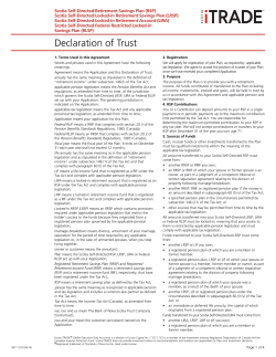 Scotia Self-Directed Retirement Savings Plan (RSP)