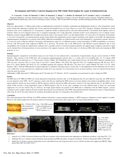Development and Positive Contrast Imaging of an MR-Visible