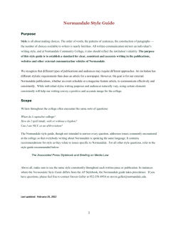 Normandale Style Guide
