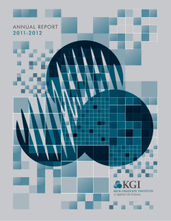 annual report 2011-2012 - Keck Graduate Institute