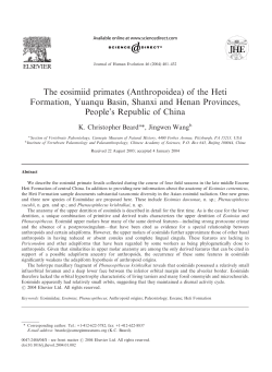 E-print (1.9 Mb PDF) - Carnegie Museum of Natural History