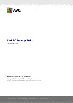 AVG PC Tuneup 2011