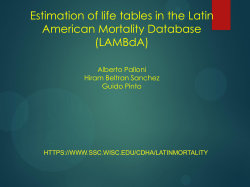 Estimation of life tables in the Latin American Mortality Database
