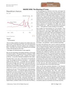 MACRO VIEW: The Meaning of Trump