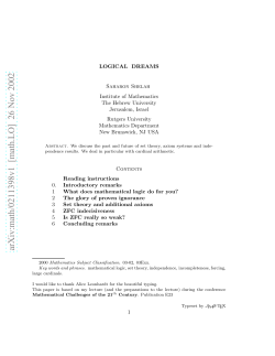 Logical Dreams - at www.arxiv.org.