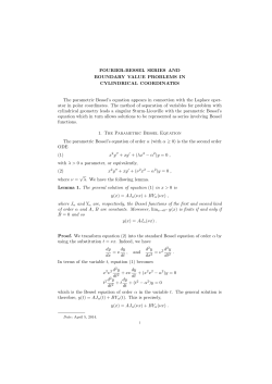 NOTE12: Fourier-Bessel Series