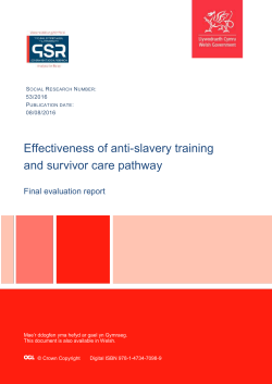 Effectiveness of anti-slavery training and survivor
