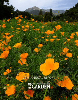 2015 annual report - The Santa Barbara Botanic Garden