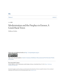 Modernization and the Fireplace in Eressor, A Greek Rural Town