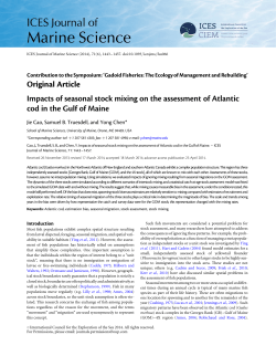 Impacts of seasonal stock mixing on the assessment of Atlantic cod