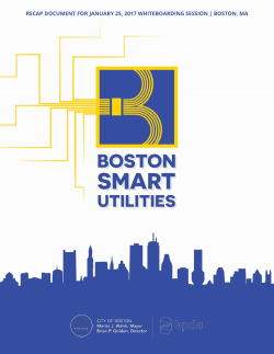 Boston Smart Utilities Whiteboarding Session #2 Recap Document