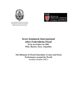 Grants and Fiscal Performance around the World