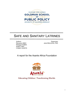safe and sanitary latrines