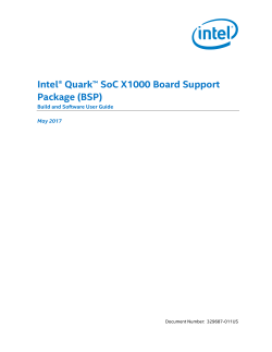 Intel&reg; Quark&trade; SoC X1000 Board Support Package (BSP) Build and