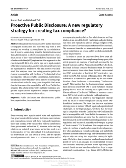 Proactive Public Disclosure