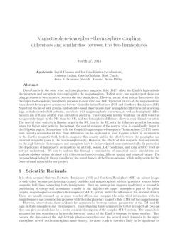 Magnetosphere-ionosphere-thermosphere coupling: differences