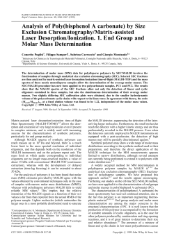 Analysis of poly(bisphenol A carbonate) by size exclusion