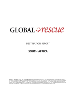 south africa - Global Rescue Direct