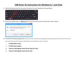 USB Driver fix instructions for Windows 8, 7 and Vista