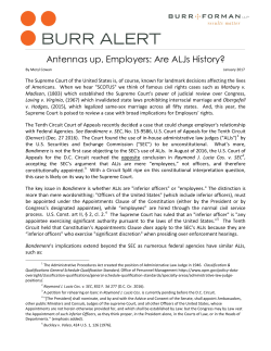 Antennas up, Employers: Are ALJs History?