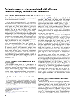 - Journal of Allergy and Clinical Immunology