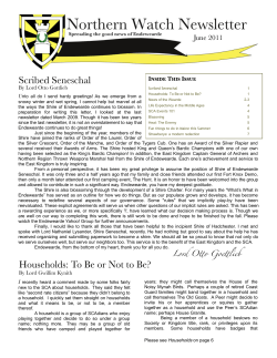 June 2011 - Barony of Endewearde