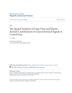 The Spatial Variation of Asian Dust and Marine Aerosol