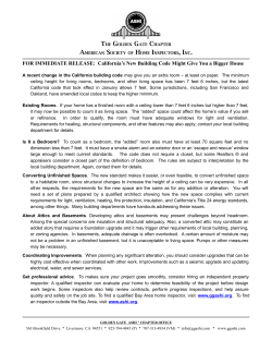 California`s New Building Code Might Give You a Bigger House