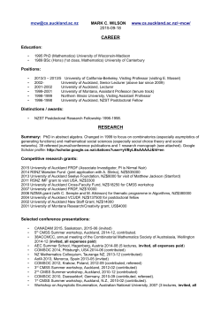 career research - Department of Computer Science