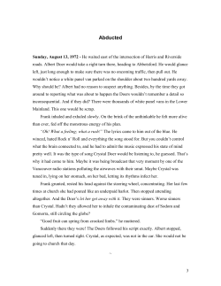 Abducted - Craig Spence Writer