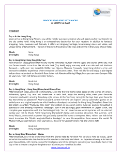 magical hong kong with macao 05 nights / 06