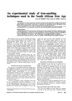 An experimental study of iron-smelting techniques used in