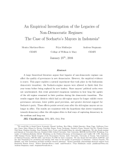 An Empirical Investigation of the Legacies of Non