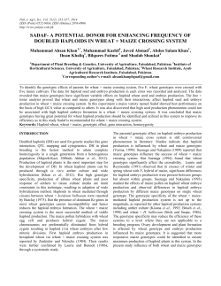 PDF - Pakistan Journal of Agricultural Sciences