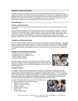 Description of SmartLab Deliverables This section describes the