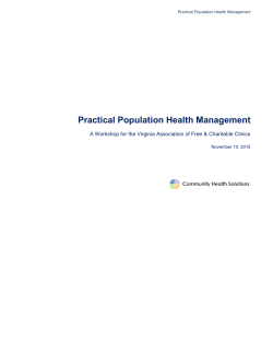 Practical Population Health Management