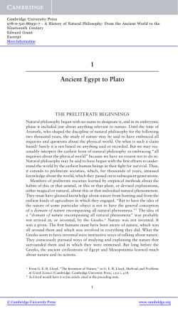 1 Ancient Egypt to Plato - Beck-Shop
