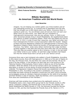 Ethnic Societies - Historical Society of Pennsylvania