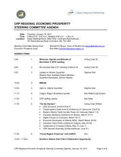CRP REGIONAL ECONOMIC PROSPERITY STEERING