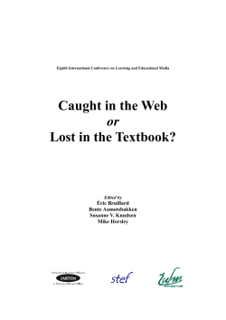 Caught in the Web or Lost in the Textbook?