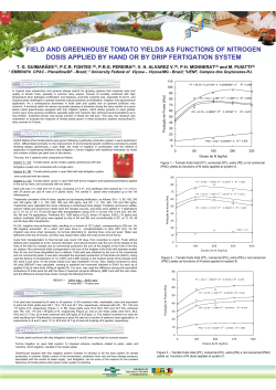 Field and Greenhouse Tomato Yields as Functions of - Infoteca-e