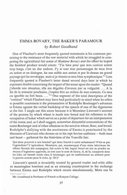 EMMA BOVARY, THE BAKER`S PARAMOUR by Robert Goodhand