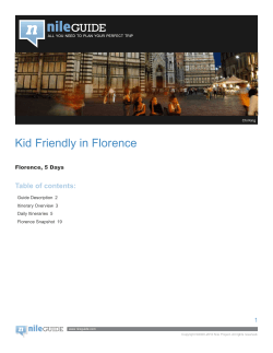 Kid Friendly in Florence