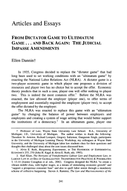 From Dictator Game to Ultimatum Game... And Back Again: The